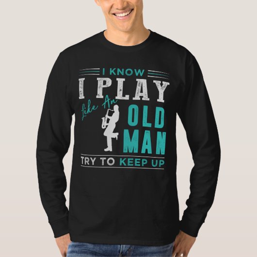 ヴィンテージサックス保奏者: Up My Hilarious S Tシャツ (正面)