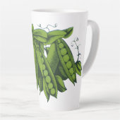 ヴィンテージサトウキビ，食品，健康な野菜 カフェラテマグ (右アングル)