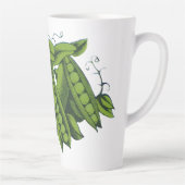 ヴィンテージサトウキビ，食品，健康な野菜 カフェラテマグ (右)