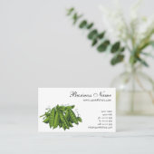 ヴィンテージサトウキビ，食品，健康な野菜 名刺 (スタンド正面)