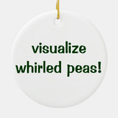 ヴィンテージサトウピーナッツ、ヘルシーフード野菜 セラミックオーナメント (裏面)