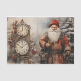 ヴィンテージサトナクロース父クリスマスデクページ 薄葉紙