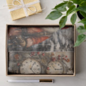 ヴィンテージサトナクロース父クリスマスデクページ 薄葉紙 (ギフト)