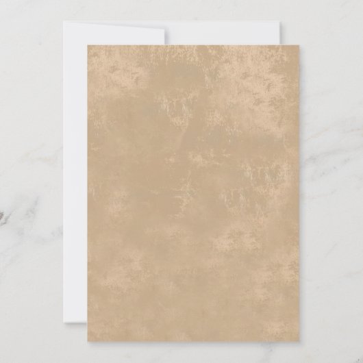 ヴィンテージサドルアップウエスタンカウボーイバースデーパーティー 招待状 (裏面)