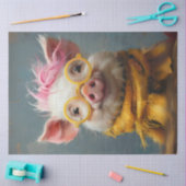 ヴィンテージサニースナウットピグデクページティッシュペーパー 薄葉紙 (クラフト)