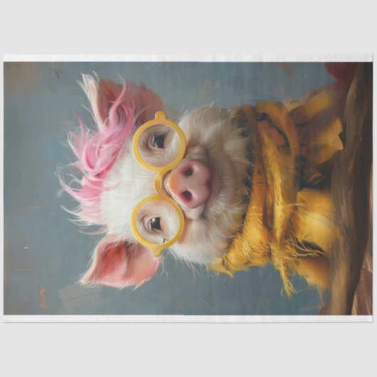 ヴィンテージサニースナウットピグデクページ 薄葉紙 (正面)