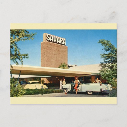 ヴィンテージサハラホテルラスベガスハガキ ポストカード (正面)