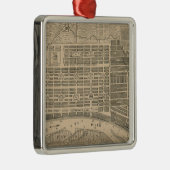 ヴィンテージサバンナ・ジョージアの地図(1818) メタルオーナメント (右)