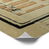 ヴィンテージサバンナGAの地図(1904) ポスター (角)