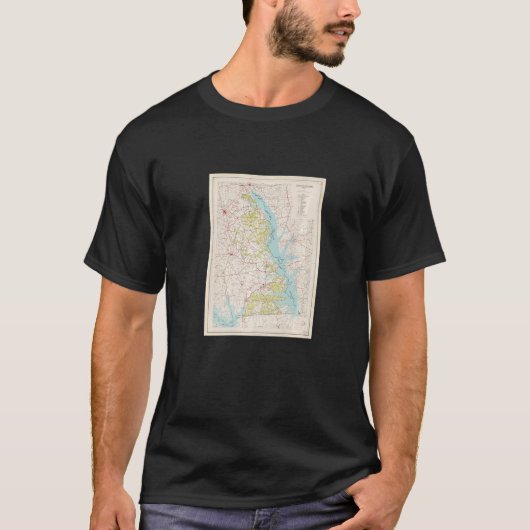 ヴィンテージサビネ国立森林地図1968 Tシャツ (正面)
