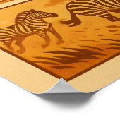 ヴィンテージサファリ漫画 – 移素晴らし行 ポスター (角)