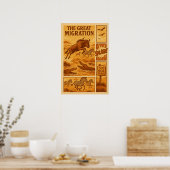 ヴィンテージサファリ漫画 – 移素晴らし行 ポスター (キッチン)