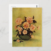 ヴィンテージサフラノバラバイフレデリックマーティン ポストカード (正面/裏面)