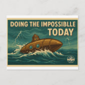 ヴィンテージサブマリン冒険 – ハガキ航海のー ポストカード (正面)