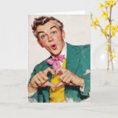 ヴィンテージサプライズハートジェスチャー カード (黄色い花)