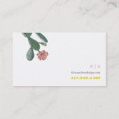 ヴィンテージサボテンのカラーブロック名刺 名刺 (裏面)