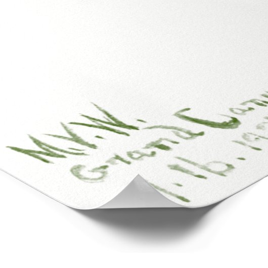 ヴィンテージサボテンイラストレーション ポスター (角)