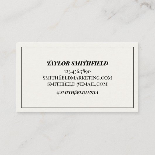 ヴィンテージサボテン名刺 名刺 (裏面)