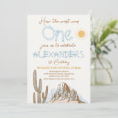 ヴィンテージサボテン西は1歳の誕生日だった 招待状 (スタンド正面)