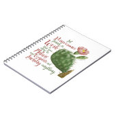 ヴィンテージサボテン・オブ・J Pレドゥーテ図解入りの、写真付きの ノートブック (左側)