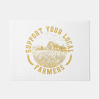 ヴィンテージサポートローカル農家農業ファームFa ドアマット