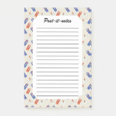 ヴィンテージサマーシーサイドガール美しい ポストイット (正面)