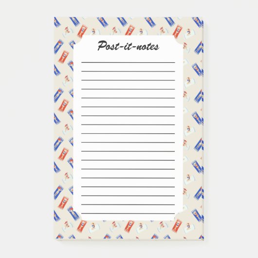 ヴィンテージサマーシーサイドガール美しい ポストイット (正面)