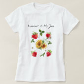 ヴィンテージサマージャム：ストロベリーグラフィックTシャツ Tシャツ (デザイン正面)