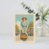 ヴィンテージサマーストリートインパリ ポストカード (スタンド正面)