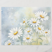 ヴィンテージサマーデイジースクラップブック紙 (正面)