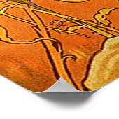 ヴィンテージサマーバイアルフォンスミュシャ ポスター (角)