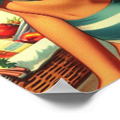 ヴィンテージサマービーチピンアップ ポスター (角)