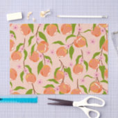 ヴィンテージサマーピーチフルーツボホカップルシャワー 薄葉紙 (クラフト)