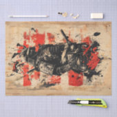 ヴィンテージサムライ絵を描戦士 薄葉紙 (クラフト)