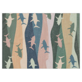 ヴィンテージサメ波 テーブルクロス (正面(横))