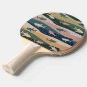 ヴィンテージサメ波 卓球ラケット (正面アングル)