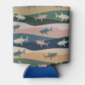 ヴィンテージサメ波 缶クーラー (正面)