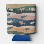 ヴィンテージサメ波 缶クーラー (裏面)