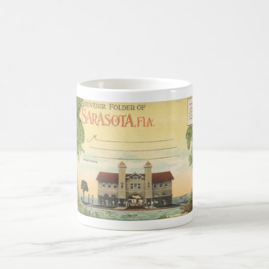 ヴィンテージサラソタ，フロリダ コーヒーマグカップ (中央)