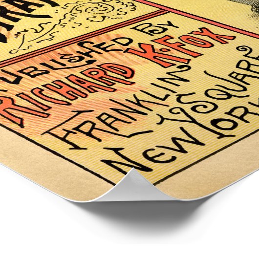 ヴィンテージサリバン対キルレインカ図解入りの、写真付きのバー ポスター (角)