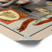 ヴィンテージサリバン対キルレ図解入りの、写真付きのンのカバー位置 ポスター (角)