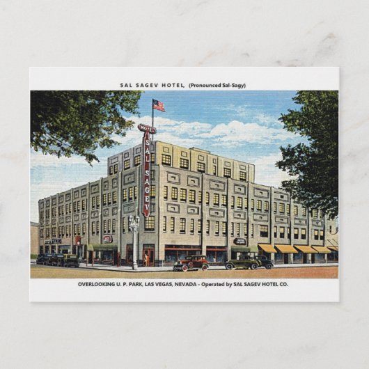 ヴィンテージサルサギフホテルラスベガスハガキ ポストカード (正面)