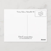 ヴィンテージサルムソン自動車広告 ポストカード (裏面)