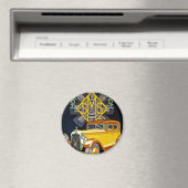 ヴィンテージサルムソン自動車広告 マグネット (インサイチュ (食洗機))