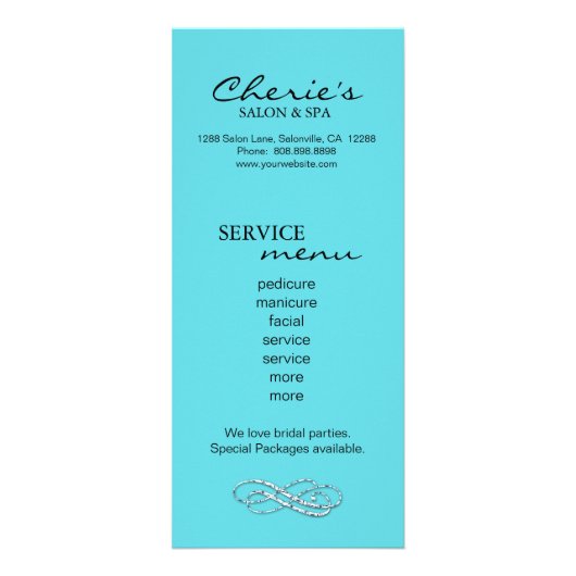 ヴィンテージサロンロイヤリティカードダマスクファッションジュエリー ラックカード (裏面)