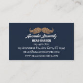 ヴィンテージサロン美容師理容師店 名刺 (裏面)