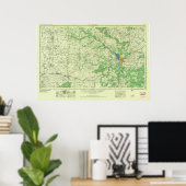 ヴィンテージサンアンジェロTXトポ ポスター (ホームオフィス)