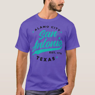 ヴィンテージサンアントニオアラモシティテキサス州ティール（緑がかった色）USA 1 Tシャツ