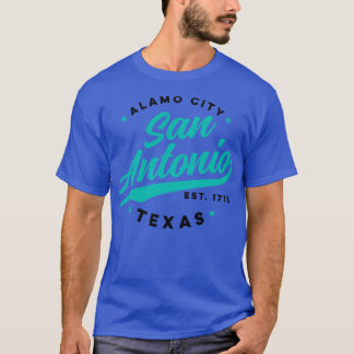 ヴィンテージサンアントニオアラモシティテキサス州ティール（緑がかった色）USA 1 Tシャツ