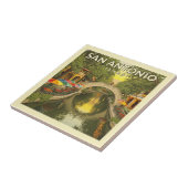 ヴィンテージサンアントニオテキサス州 タイル (側面)